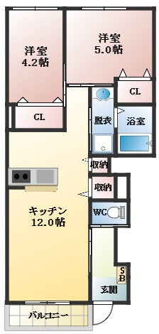 【間取り】 | カーサ　シエル