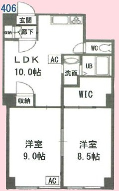 西川口グリーンマンションの間取り