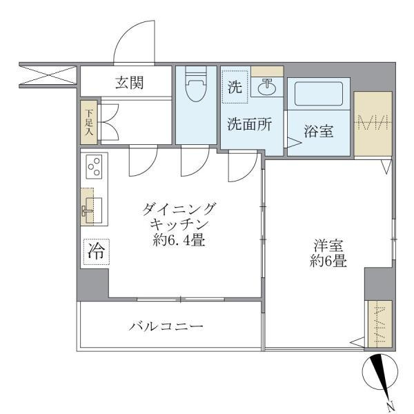 スカイコート武蔵小杉の間取り