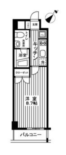 カスタリア神保町の間取り