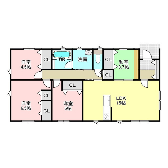 西伊敷6丁目　新築戸建ての間取り