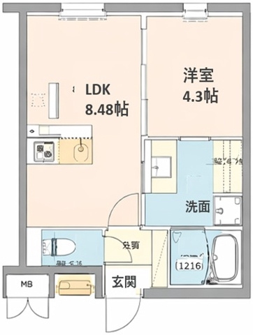 LEGALAND福島Northの間取り