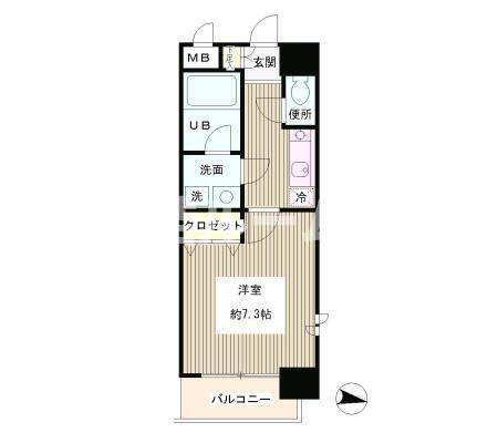 北区西が丘３丁目の賃貸マンションの間取り