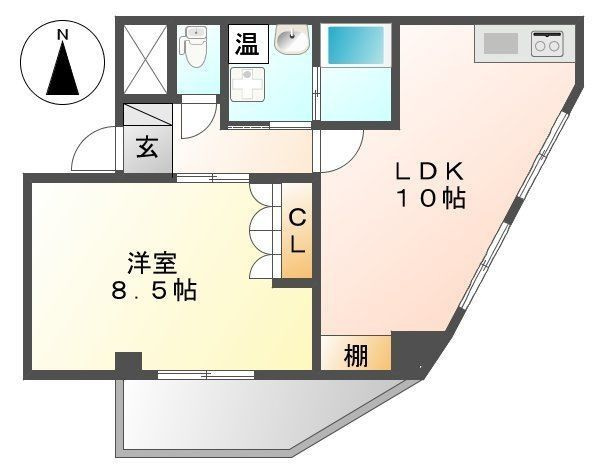 クレシアコートの間取り