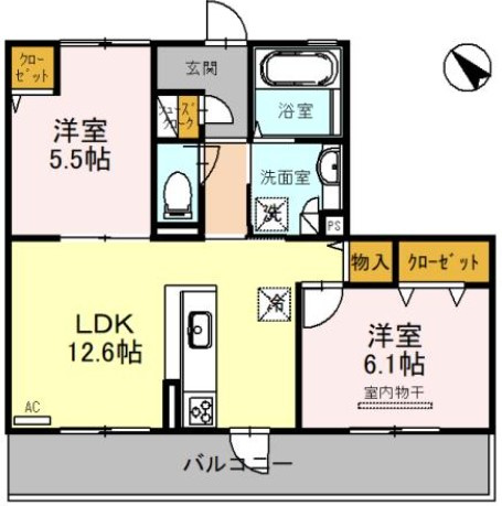 【間取り】 | ガトーナ浜寺