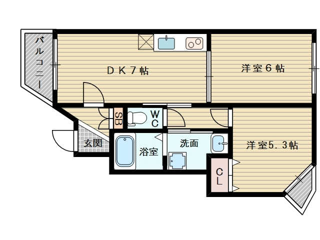 大阪市東淀川区淡路４丁目のアパート