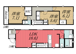 【間取り】 | Kolet千葉葛城#03