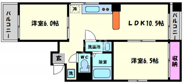 エスタイル北堀江　堀江小学校区の間取り|エスタイル北堀江　広々とした間取り