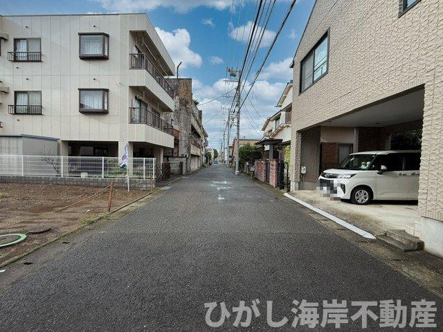 平塚市平塚２丁目　売地　全2区画の前面道路含む現地写真|現地外観