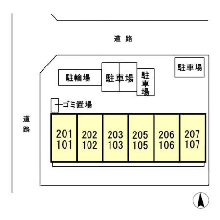 フェリーチェの区画図