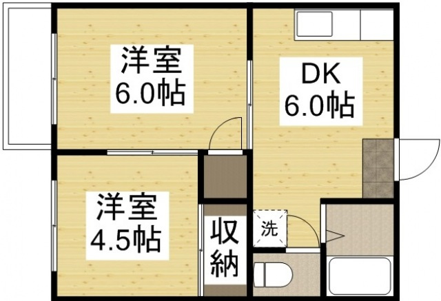 コーポラスすみれの間取り
