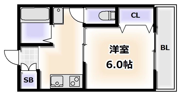 美里マンションの間取り