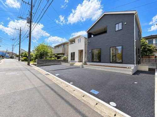 中希望が丘新築戸建２棟　4LDK＋カースペース2台以上の前面道路含む現地写真