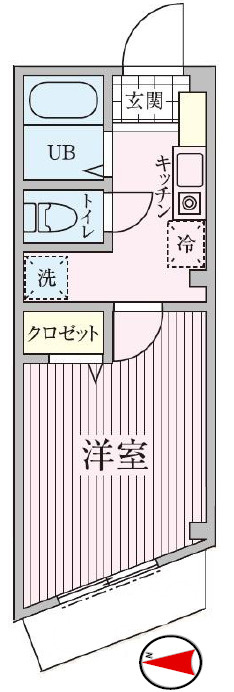 コンフォートベルハウスＢ棟の間取り