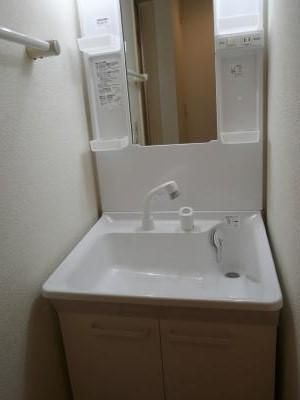 六行会マンションの洗面所