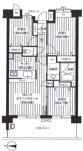 パークビューステージ東陽町の間取り