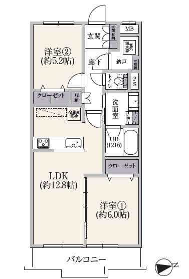 ヴェルデ中央林間の間取り