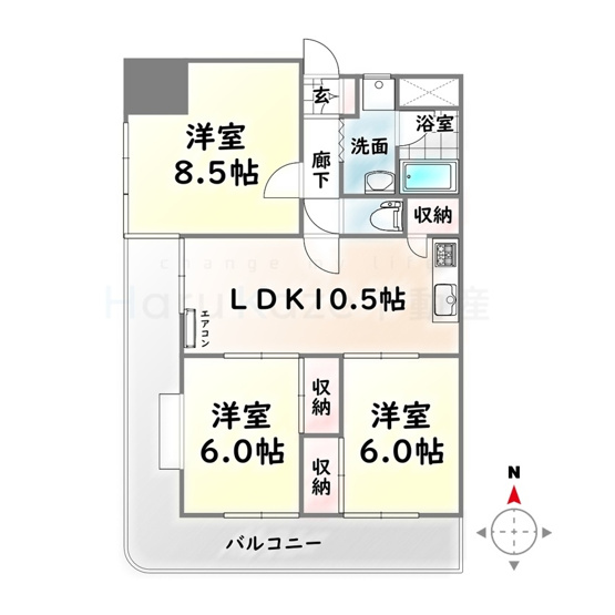 【間取り】 | 鶴陽明ハイツ【名古屋市賃貸・エレベーター付】