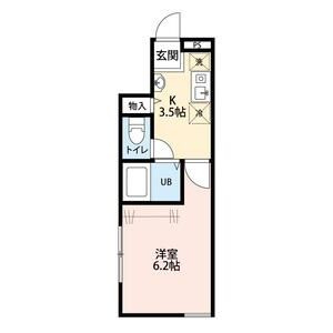 西東京市南町３丁目のアパートの間取り
