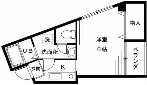 スタジオロワール中野の間取り|間取りです。