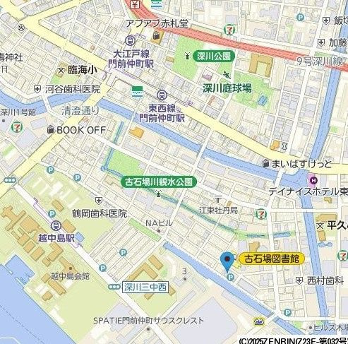 アーデン門前仲町の地図