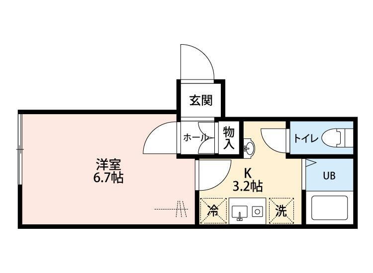 西東京市南町３丁目のアパートの間取り