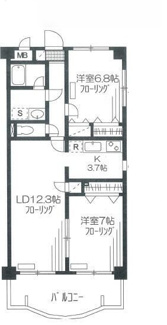 【間取り】 | ミレニアム中野 | 間取りです。