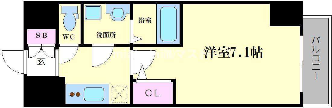 サムティ福島Rufleの間取り