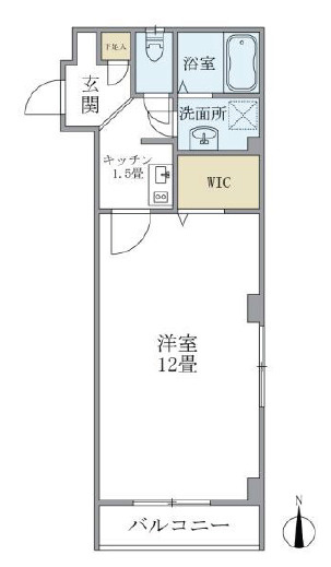 芦屋市春日町の賃貸マンションの間取り