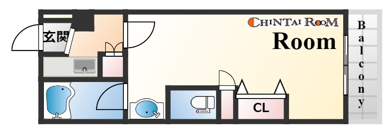 マンションカザミドリの間取り