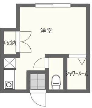 メゾン・ヒロの間取り|間取りです。