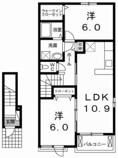 【間取り】 | ブリーズⅡ・Ａ