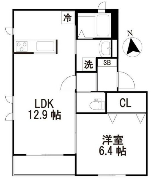 シャーメゾン花小金井A Aの間取り