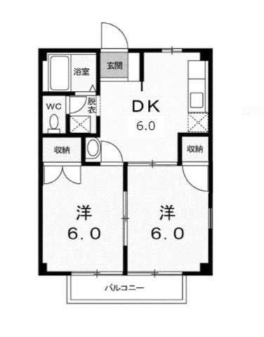 【間取り】 | 美恵乃ハイム