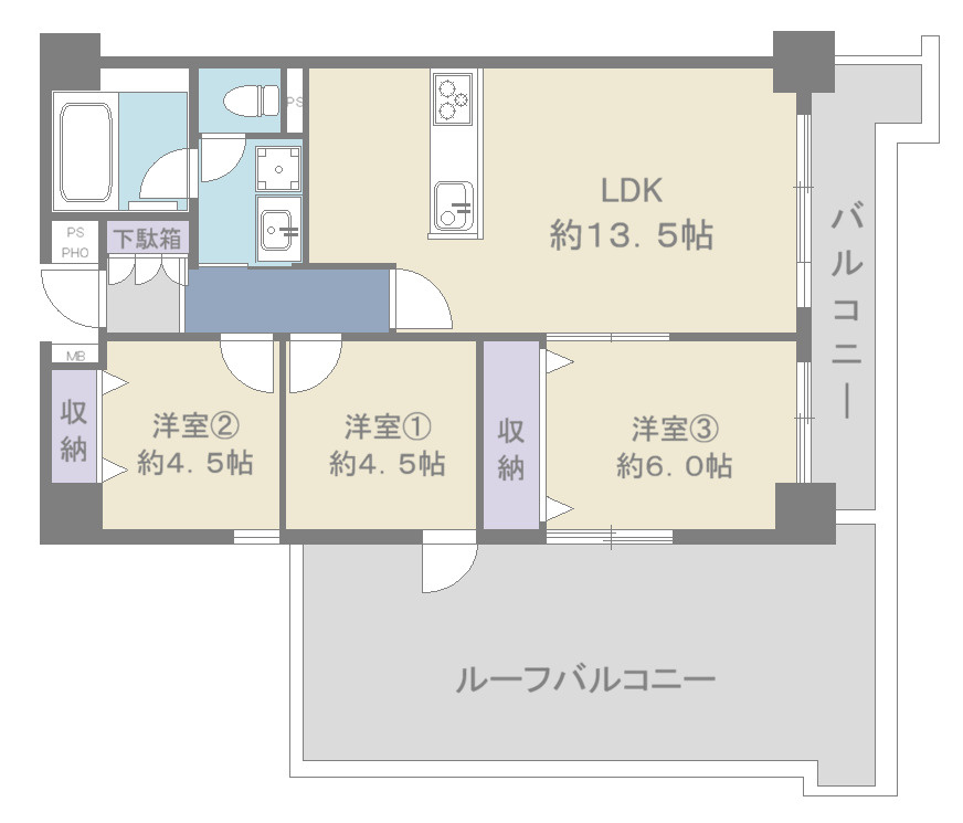 ストーク草加壱番館の間取り