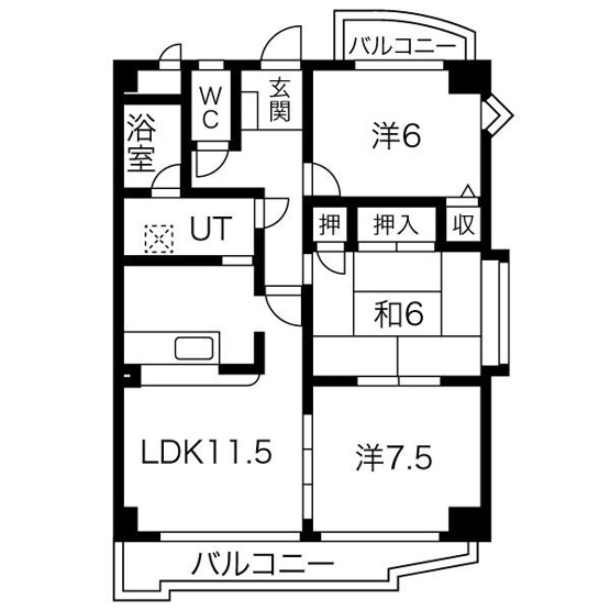 【間取り】 | プルミエ瑞穂