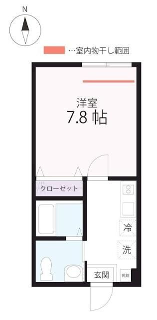 ハーミットクラブハウスｍｉｘ三ツ沢下町の間取り