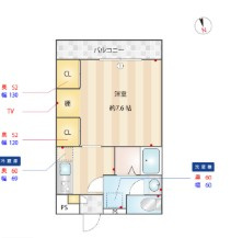 ラ・ヴェリテ水天宮の間取り