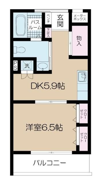 ルミエール綱島２号館の間取り