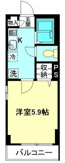 アイビー千川の間取り|間取りです。