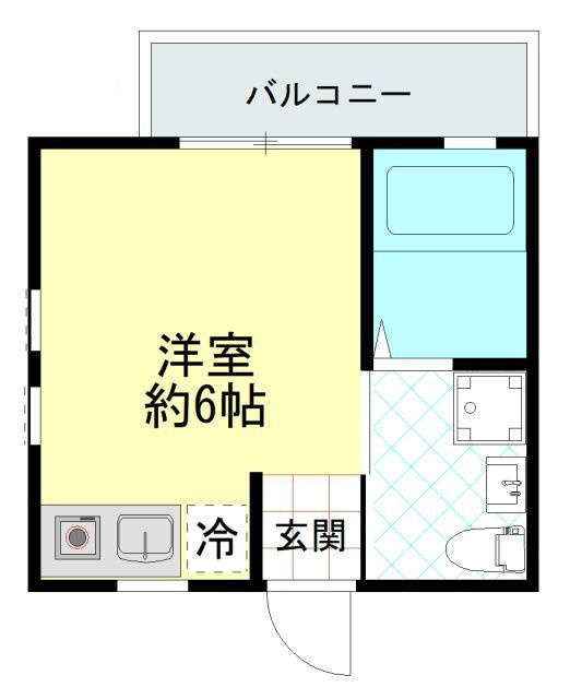 アパートメント新小岩Ｂ棟の間取り|間取りです。
