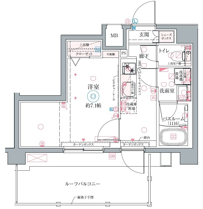 クレヴィスタ高砂Ⅱの間取り