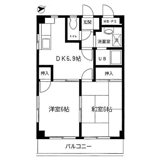 タウンコートヨコハマの間取り