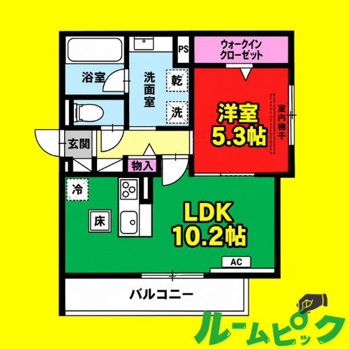 セレスティア藤江町　名古屋市賃貸　仲介手数料無料の間取り