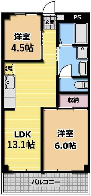 プラザサンアロー港南中央の間取り