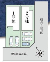 【区画図】 | 名古屋市中川区富田町大字千音寺字一本松84街区仮3【仲介手数料無料】新築一戸建て　2号棟