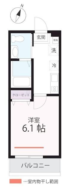 ハーミットクラブハウス神奈川新町の間取り