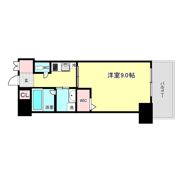 大阪市西区立売堀１丁目の賃貸マンションの間取り