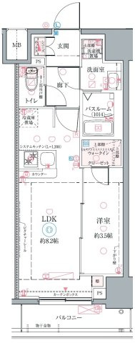 クレヴィスタ名古屋上前津の間取り