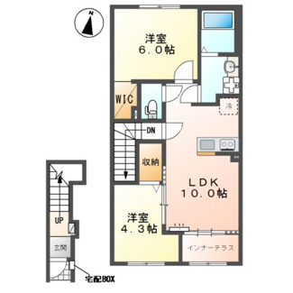 【間取り】 | （仮称）小田原市酒匂　アパートⅡ期新築工事 | （仮称）小田原市酒匂　アパートⅡ期の間取り